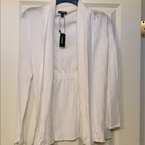 Brand new with tags white cardigan from express